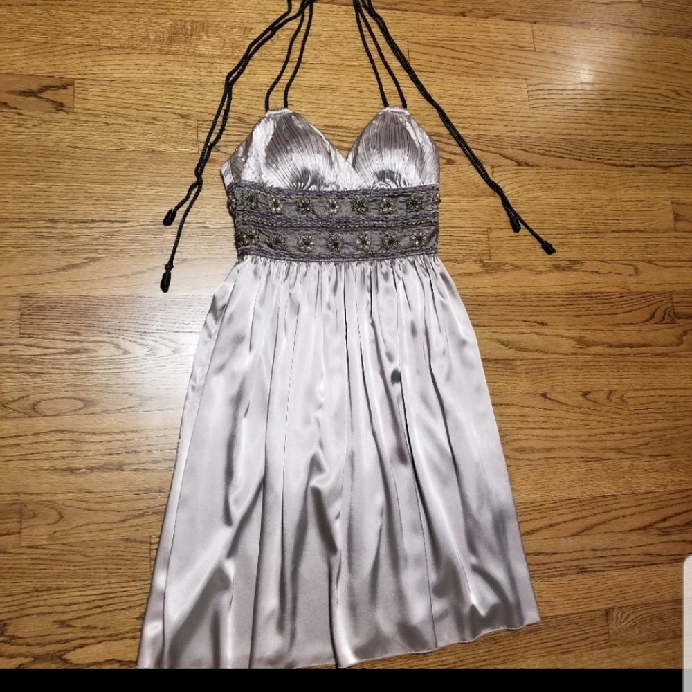 Lyndia Procanik Champagne strings dress - Picture 6 of 9